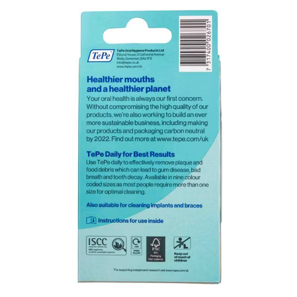 TePe Interdental Brush 0.5mm ISO Size 2 (British brand)