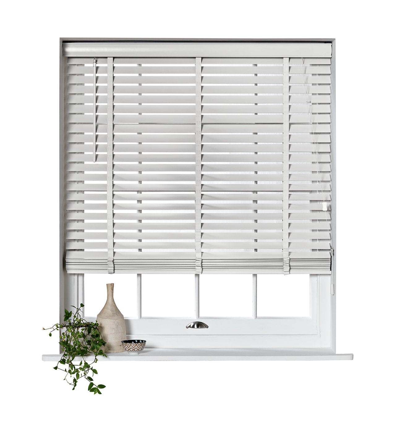 Habitat wooden white 50mm slat venetian blind 120cm, UK version
