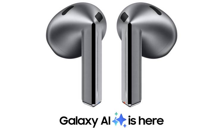 Samsung Galaxy Buds3 Silver true wireless earbuds (British brand)