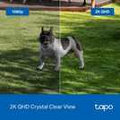 Tapo C425 2K smart battery Wi-Fi outdoor security camera (British brand)