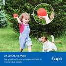 Tapo C425 2K smart battery Wi-Fi outdoor security camera (British brand)