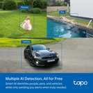 Tapo C425 2K smart battery Wi-Fi outdoor security camera (British brand)