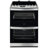 AEG 60cm double electric cooker in stainless steel - British product