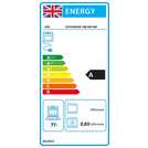 AEG black double electric cooker 55cm wide - British product