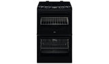 AEG black double electric cooker 55cm wide - British product