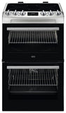 AEG 55cm double electric cooker in stainless steel - British product