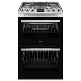 AEG double oven gas cooker stainless steel 55cm - British product
