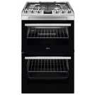 AEG CGX1130ACM 55cm Double Oven Gas Cooker - S/Steel