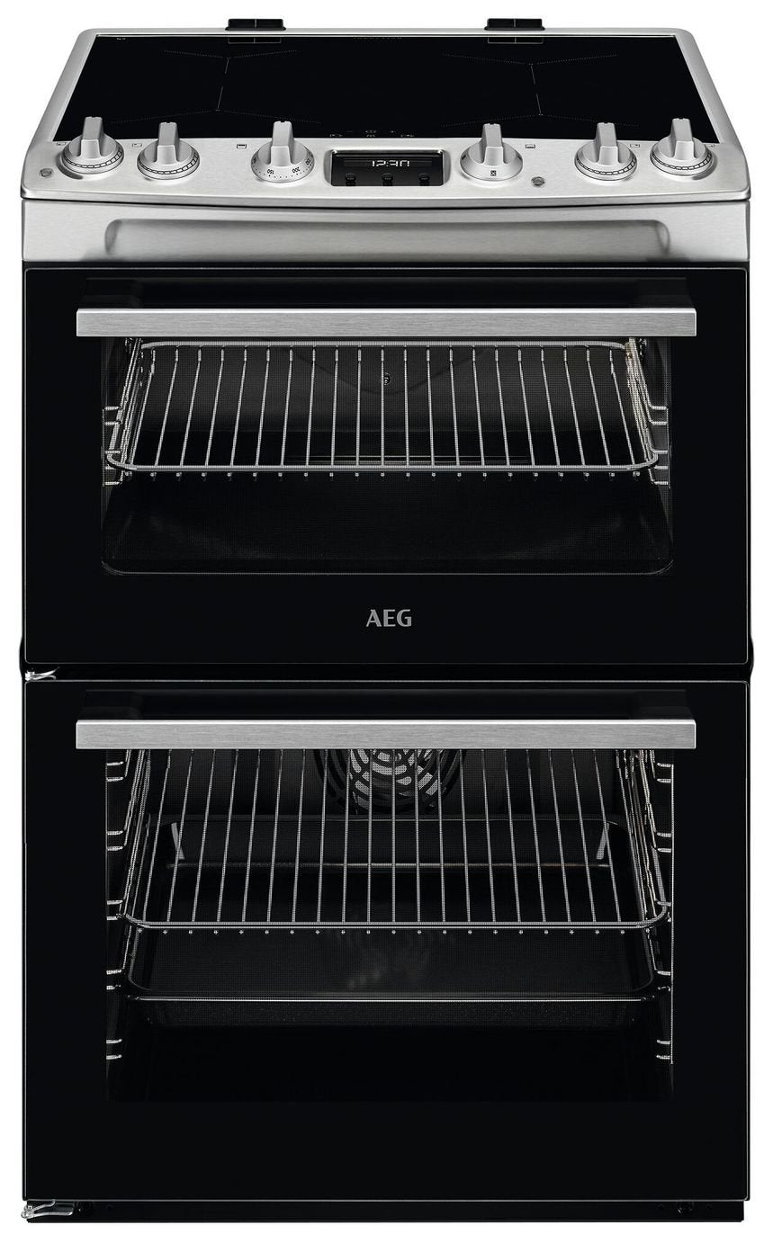 AEG double electric cooker in stainless steel 60cm - British product