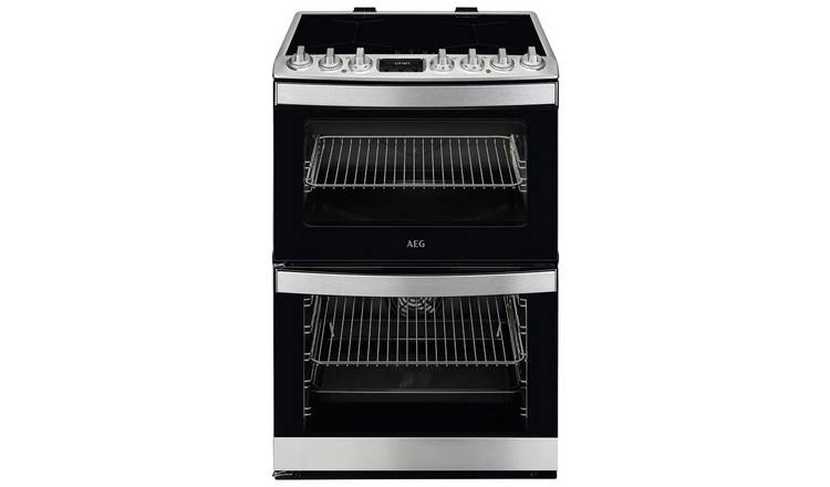 AEG stainless steel double electric cooker 60cm - British product
