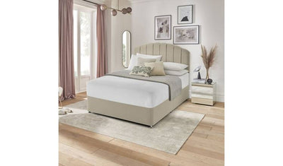 Silentnight Double Divan Bed Base Sandstone
