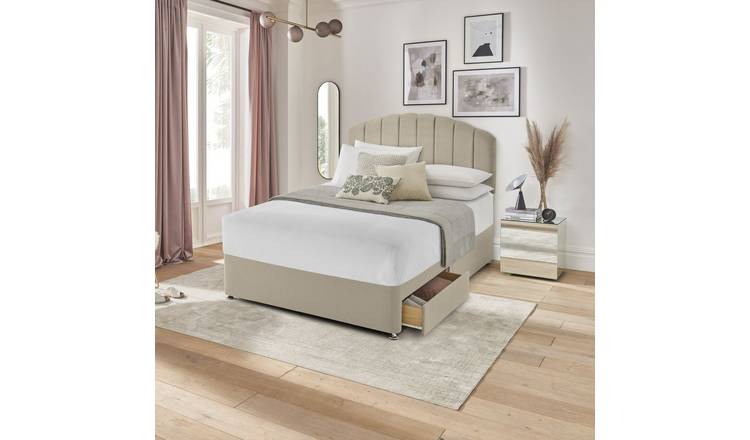 Silentnight Double Divan Bed Base Sandstone (British brand)
