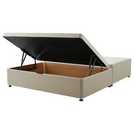 Silentnight Kingsize Half Ottoman Divan Bed in Sandstone (British brand)