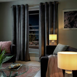Habitat Grey Eyelet Curtains 117x183cm, UK version