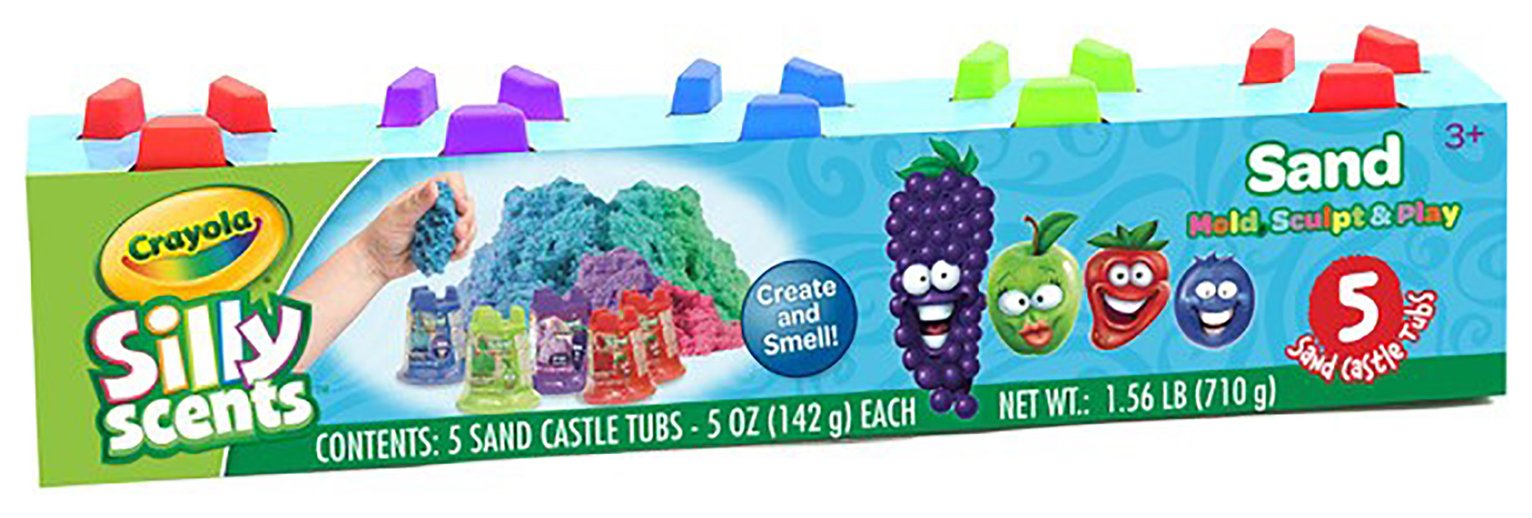Crayola Silly Scents Moulding Sand 5 x 5oz Tubs - British product