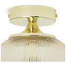 Habitat champagne globe flush ceiling light 22cm diameter, UK version