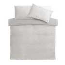 Argos Home Grey embroidered star duvet cover set Double - British product