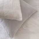 Argos Home Grey embroidered star duvet cover set Double - British product