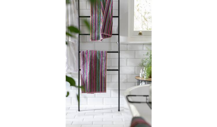 Habitat Cotton Skinny Bright Stripe 2 Pack Face Cloth- Multi