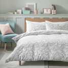 Argos Home Shadow Butterflies Grey duvet cover set king size - British product