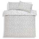 Argos Home Shadow Butterflies Grey duvet cover set king size - British product