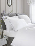 Appletree white plain dye duvet cover and pillowcase set - British product