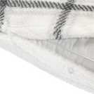 Argos Home checked grid fleece cream bedding set single - British product