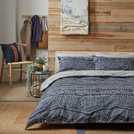 Habitat Scandi Blue Bedding Set King size, UK version