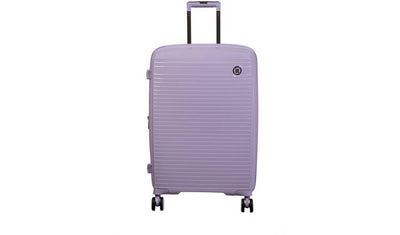IT Hard Light Weight Expandable 8 Wheel Cabin Suitcase Lilac Expandable Cabin Suitcase 46-57L