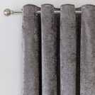 Argos Home Velvet Eyelet Curtains Charcoal 168x229cm - British product