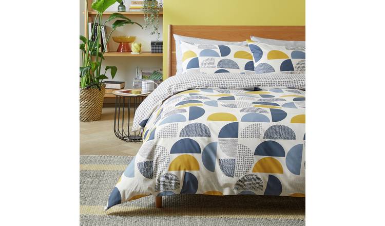 Argos Home Geo Blocks Bedding Set King size - British product