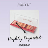 Technic MEGA 12 eyeshadow palette Paris Edit (British brand)