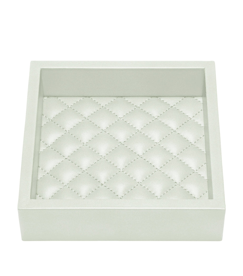 Riviere small quilted Febe Diamonds tray, imported from the UK