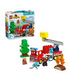 Lego DUPLO fire truck with hose and firefighter, UK version