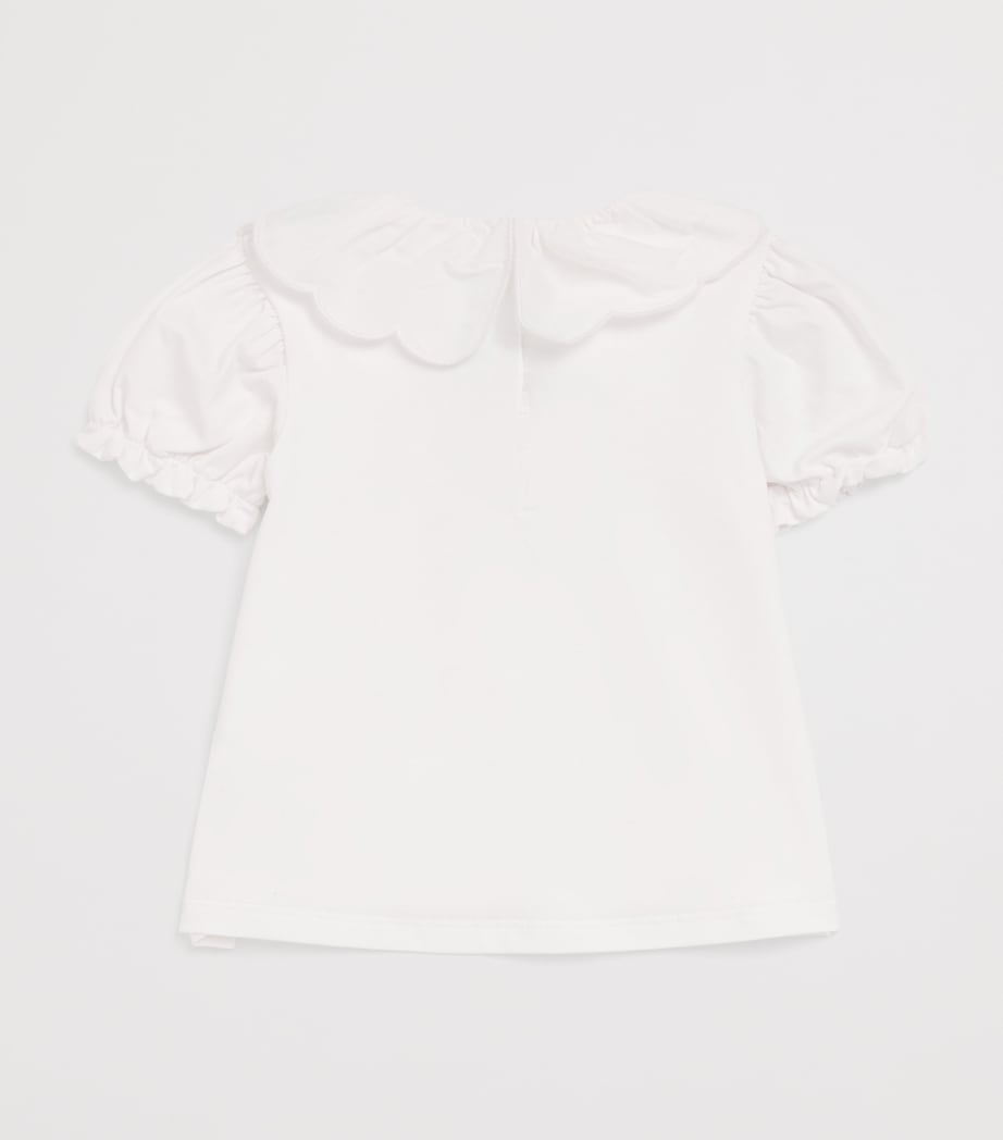 Tartine et Chocolat children's floral embroidered blouse (British brand)