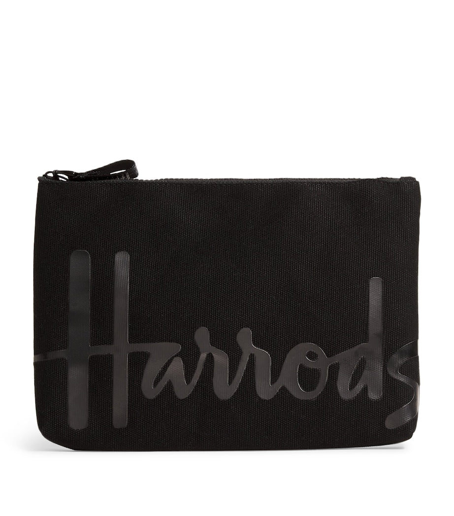 Harrods Medium Cotton Logo Pouch