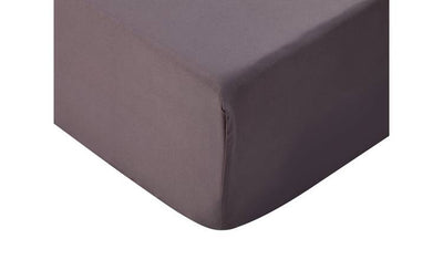 Silentnight Supersoft Plain Charcoal Fitted Sheet - Kingsize