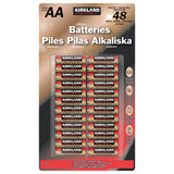 Kirkland Signature alkaline AA batteries 48 pack, UK version