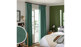 Habitat blackout pencil pleat green curtains 168x183cm, UK version