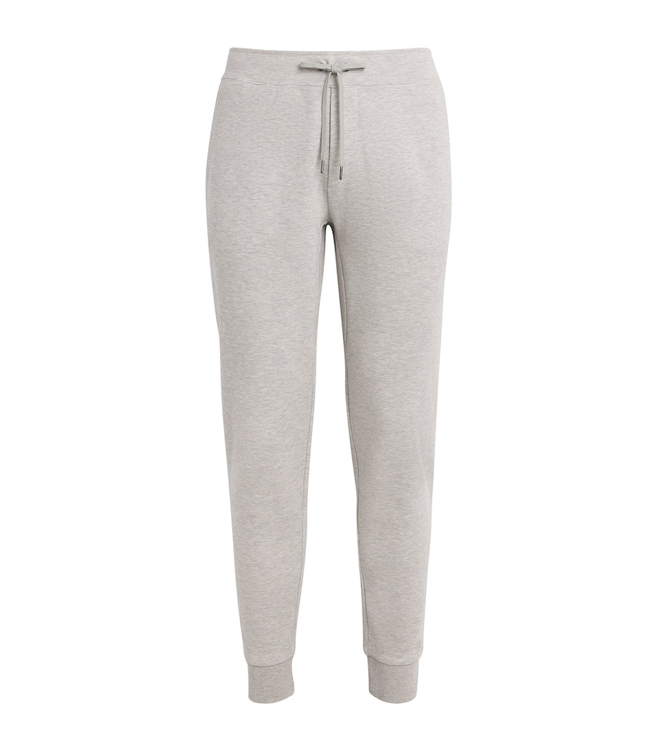 Cashmere and Cotton Blend Sweatpants with Turned-Up Cuffs and Pockets