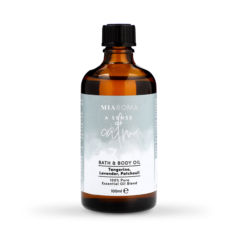 Miaroma bath and body oil lavender tangerine 100ml, imported from the UK