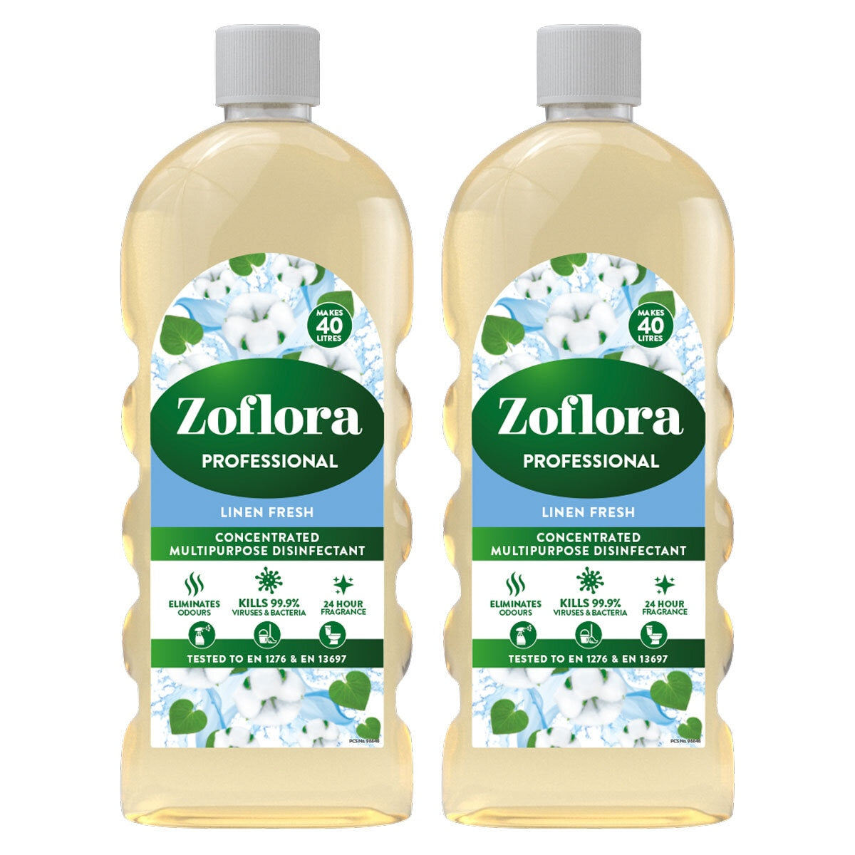 Zoflora concentrated disinfectant with peony blush fragrance 2 x 1 litre (British brand)