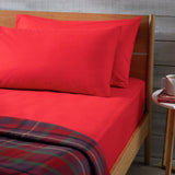 Habitat brushed cotton pillowcase pair red 75x50cm, UK version