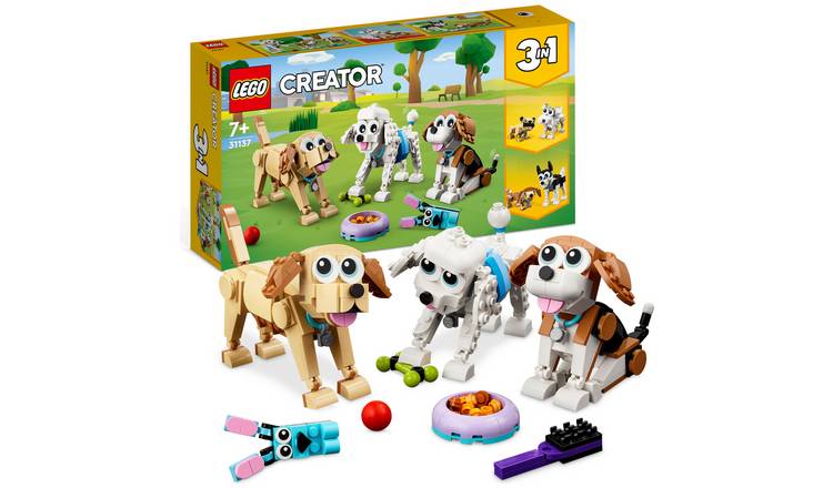 Lego Creator 3 in 1 Adorable Dogs building set 475 pieces, UK version