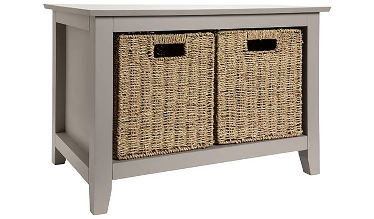 Argos Home Grey Shoe Storage Bench for 4 pairs - British product