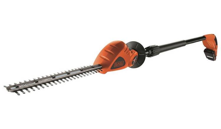 Black + Decker 43cm Cordless Pole Hedge Trimmer - 18V