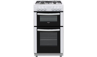 Bush 50cm Twin Cavity Gas Cooker White