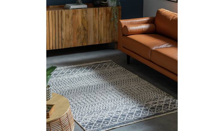 Habitat reversible flatweave rug grey 120x170cm, UK version