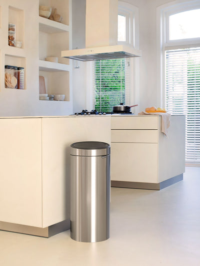 Brabantia Matt Steel Fingerprint Proof New 30L Touch Bin