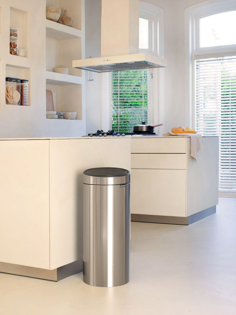 Brabantia Matt Steel Fingerprint Proof New 30L Touch Bin